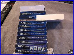 1999s Thru 2009s Mint Proof Set In Ogp-complete