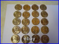1 of Each President (39 Coins) 2007-2016 Complete Set $1 Golden Dollars. UNC