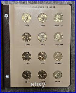 2000-2016 P-D-S Sacagawea Dollar BU & Proof Complete Set (51 Coins) In Dansco