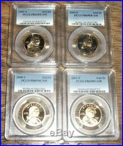2000-2019 Complete Pcgs Pr69dcam Sacagawea Native American 20 Coin $1 Set