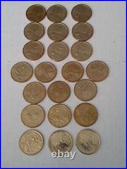 2000 2021 P & D Complete 44 Coins UNCIRCULATED Sacagawea Native American Set