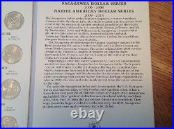 2000-2021 Sacagawea/Native American Dollars 44 coin Complete BU/UNC Set WithAlbums