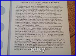 2000-2021 Sacagawea/Native American Dollars 44 coin Complete BU/UNC Set WithAlbums