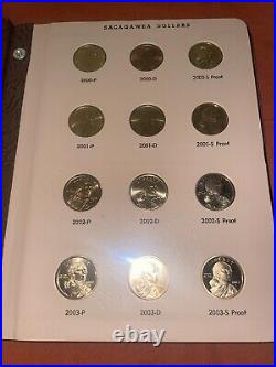 2000-2022 Sacagawea Complete Set 66 coins (44 BU 22 Proof) with Dansco 8183 Album