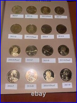 2000-2022 Sacagawea Complete Set 66 coins (44 BU 22 Proof) with Dansco 8183 Album