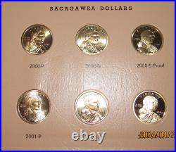 2000-2024 Sacagawea Complete Set 75 coins (50 BU 25 Proof) Dansco Album+pages