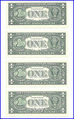 2001 $1 Complete District Star? Set, 7 Crisp & Uncirculated Banknotes, 95