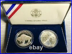 2001 American Buffalo Commemorative Coins 2-Coin Set -Complete Mint Pack&COA