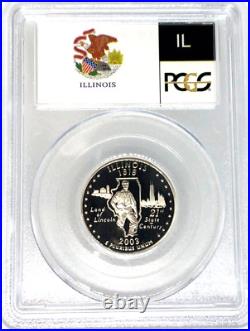2003-S Complete 5 Coin Clad State Quarter Set Flag Labels PCGS PR70DCAM