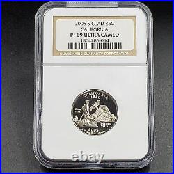 2005 S Complete 11 Coin Proof Set NGC Graded PF69 UCAM Brown Label WOW! Clad