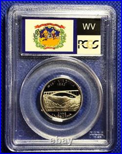 2005-S Complete Clad State Quarter Set Flag Labels PCGS PR70DCAM