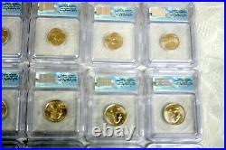 2005 Satin Finish Complete P and D 22 Coin Mint Set ICG SP 69 22 Slabbed Coins