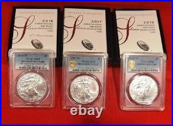 2006-w Thru 2020-w U. S. Burnished American Silver Eagles Coins Complete Set