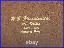 2007-2011 Complete with Proofs (60 Coin) Presidential Dollar Set Dansco 8184