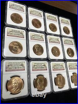 2007-2011 US Mint FIRST SPOUSE Complete 18 Bronze Medal Set NGC UNCIRCULATED