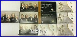 2007-2016 COMPLETE Presidential $1 Coin Proof Sets. With boxes/COAs. Free Ship