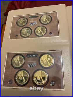 2007 2016 Complete 39 Coin Proof Presidential Dollar Set In Dansco 7092 Album