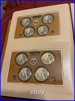 2007 2016 Complete 39 Coin Proof Presidential Dollar Set In Dansco 7092 Album