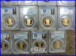 2007-2016 Complete Presidential Dollar Proof Set 39 Coins PCGS PR-70 Deep Cameo
