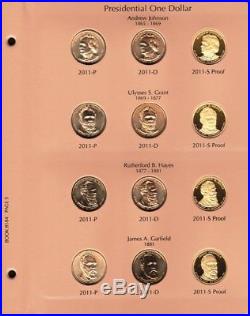 2007-2016 Complete Set 117 Presidential $1 Coins P, D&s Bu & Proof Dansco Album