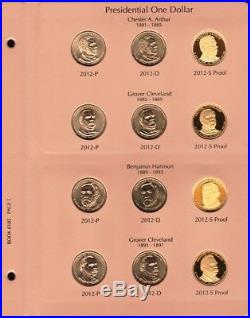 2007-2016 Complete Set 117 Presidential $1 Coins P, D&s Bu & Proof Dansco Album