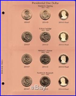 2007-2016 Complete Set 117 Presidential $1 Coins P, D&s Bu & Proof Dansco Album