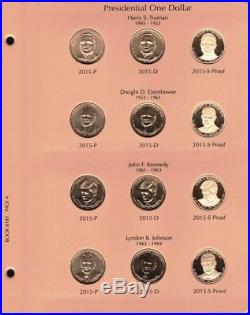 2007-2016 Complete Set 117 Presidential $1 Coins P, D&s Bu & Proof Dansco Album