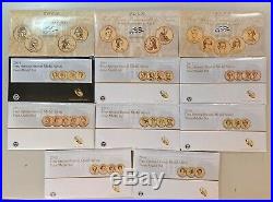 2007 2016 Complete Set Of First Spouse Bronze Medal Series With 2013 & 2014