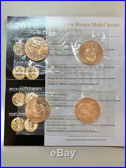 2007 2016 Complete Set Of First Spouse Bronze Medal Series With 2013 & 2014