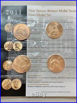 2007 2016 Complete Set Of First Spouse Bronze Medal Series With 2013 & 2014