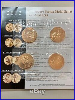 2007 2016 Complete Set Of First Spouse Bronze Medal Series With 2013 & 2014