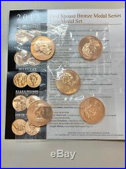 2007 2016 Complete Set Of First Spouse Bronze Medal Series With 2013 & 2014