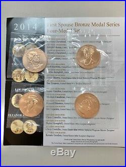 2007 2016 Complete Set Of First Spouse Bronze Medal Series With 2013 & 2014