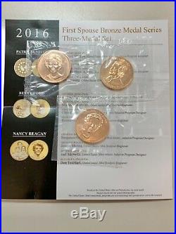 2007 2016 Complete Set Of First Spouse Bronze Medal Series With 2013 & 2014