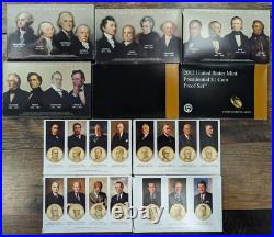 2007-2016 Complete US Mint 10-Set Run Lot Proof Presidential Coin Box+COA -OGP