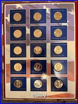 2007-2016 Complete US Presidential Dollar Set with Deluxe Album & Book