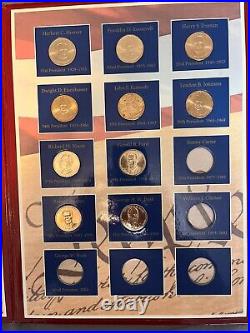 2007-2016 Complete US Presidential Dollar Set with Deluxe Album & Book
