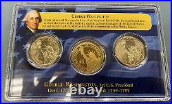 2007-2016 PDS 3-Coin Presidential Dollar Sets Complete 39 Sets BU & Proof