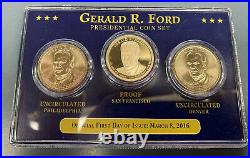 2007-2016 PDS 3-Coin Presidential Dollar Sets Complete 39 Sets BU & Proof