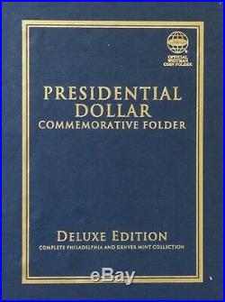 2007 2016 P&D BU Presidential Dollar Set COMPLETE 78 Coins In Whitman Album