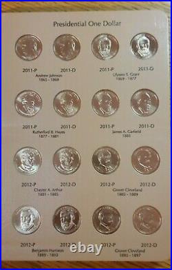 2007-2016-P&D Presidential complete set with George W H Bush 80 coins #1090