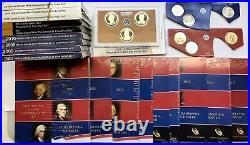 2007 2016 P&D&S Complete Proof Set Uncirculated BU Presidential 117 Dollars
