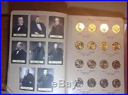 2007-2016 Presidential $1 Complete 78 Coin Set Uncirculated P & D In Dansco