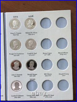 2007-2016 Proof Presidential Golden Dollars Complete 10 Year Set 39 Pcs
