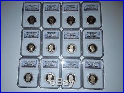 2007-2016 S Complete 39 Coin Presidential Dollar Coin Set NGC PF70
