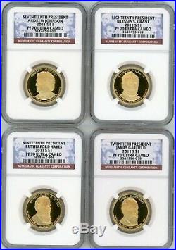 2007-2016 S Complete 39 Coin Presidential Dollar Proof Set NGC