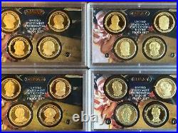 2007-2016 S Presidential Dollar Complete Set Gem Proof All 10 Sets No Box Or Coa