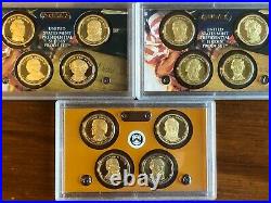 2007-2016 S Presidential Dollar Complete Set Gem Proof All 10 Sets No Box Or Coa