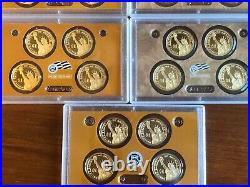 2007-2016 S Presidential Dollar Complete Set Gem Proof All 10 Sets No Box Or Coa