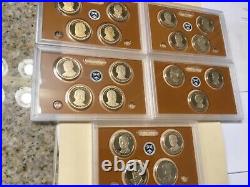 2007-2016 S Presidential Dollar Complete Set Gem Proof All 10 Sets No Box Or Coa